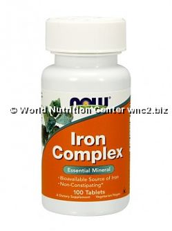 NOW FOODS - IRON COMPLEX 100cpr
