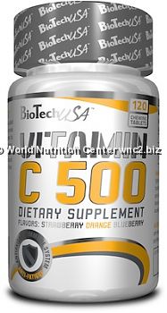 BIOTECH USA - VITAMIN C MASTICABILE 500mg 120tbt