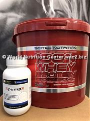 OFFERTA SCITEC NUTRITION - 100% WHEY PROTEIN PROFESSIONAL 5Kg + XPUMPX OMAGGIO