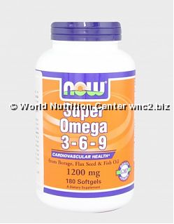 NOW FOODS - SUPER OMEGA 3-6-9 90perle - 180perle