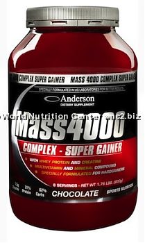 ANDERSON RESEARCH - SUPER GAINER MASS 4000 COMPLEX 1200gr - 3Kg